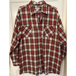carhardtt red plaid long sleeve button up 2XL new men’s shirt